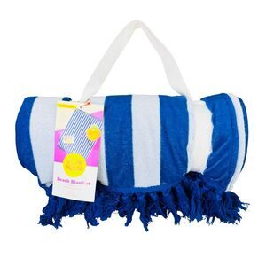 Sun Squad Striped Beach Blanket - 60” x 72”
